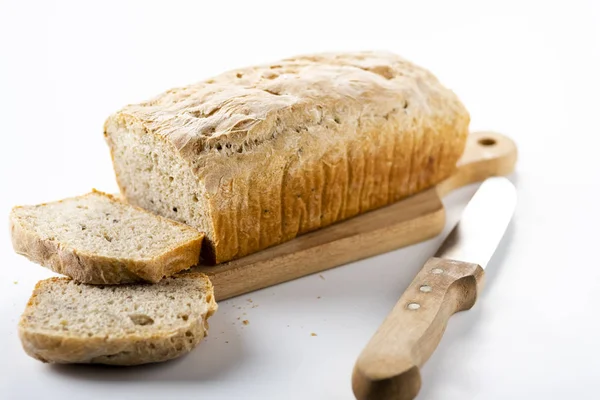 Pan casero - sabroso y saludable - sin ningún potenciador — Foto de Stock