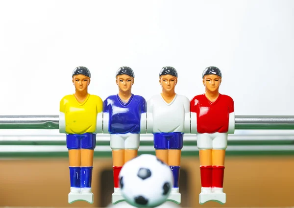 Futbolín fútbol de mesa. fútbol jugadores deporte equipo — Foto de Stock