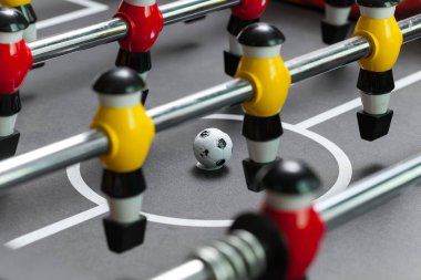 Foosball Tablo futbol. Futbol oyuncular spor teame