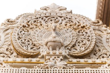 Vrndavana Tapınağı beyaz granit duvar süsleme