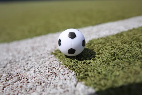Soccer ball for corner kick — Stock Photo, Image
