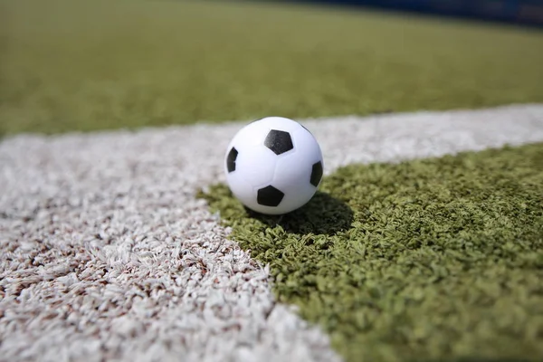 Soccer ball for corner kick — Stock Photo, Image
