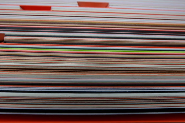 Textura pila de cartón de color —  Fotos de Stock