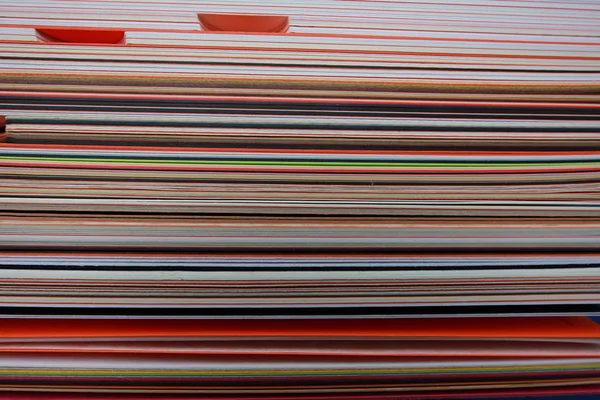 Textura pila de cartón de color —  Fotos de Stock