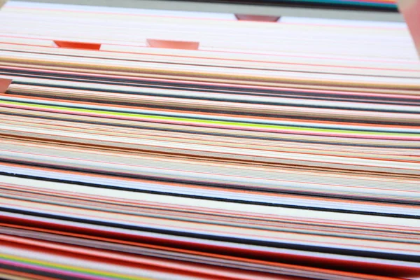Pilha de textura de papelão colorido — Fotografia de Stock