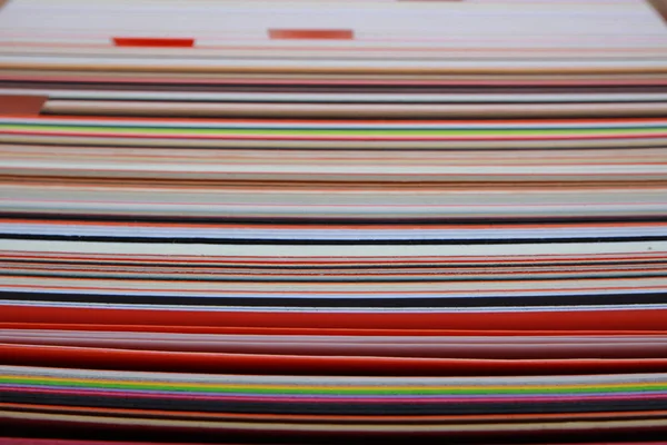 texture stack of colored cardboard