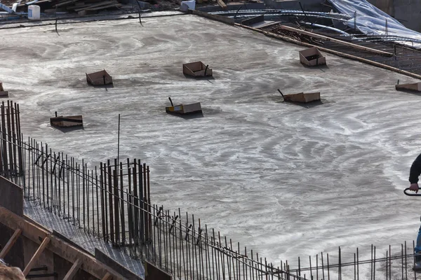 Grinding finishing of the concrete surface — Stock Photo, Image