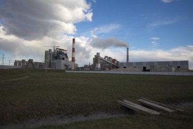 bitki fabrika üretim boru çimento fabrikası duman