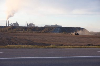 bitki fabrika üretim boru çimento fabrikası duman