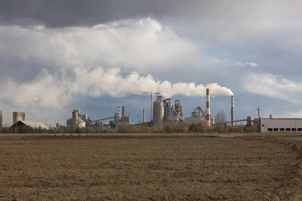 bitki fabrika üretim boru çimento fabrikası duman