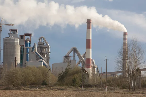 bitki fabrika üretim boru çimento fabrikası duman