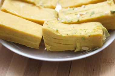 Hint yemekleri şeker ghee tatlı tatlılar soan papdi