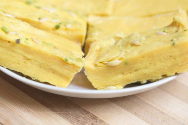 Hint yemekleri şeker ghee tatlı tatlılar soan papdi