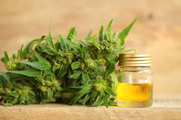 Cannabis oil and hemp — Stock Photo, Image