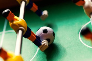Masa futbolu. langırt oyuncu