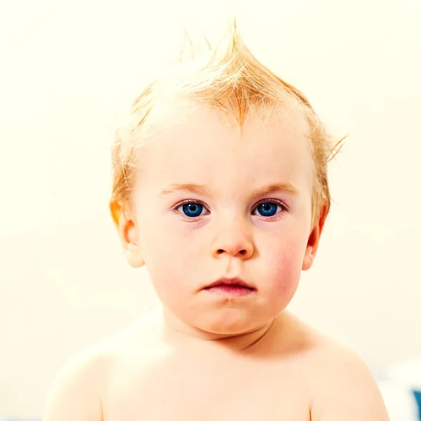 Portret funny baby boy — Stock Photo, Image