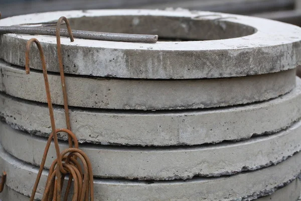 Fabrikada beton yapılar için kalıplar — Stok fotoğraf