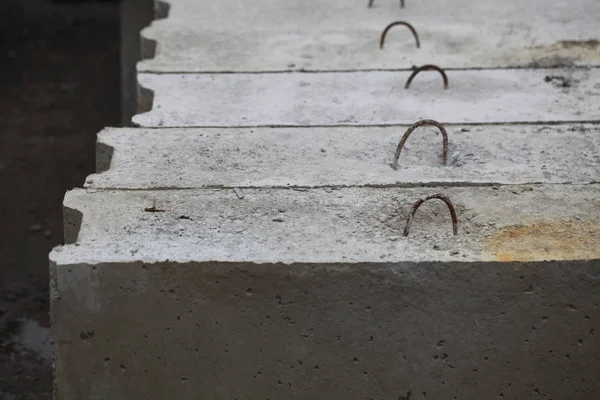 Fabrikada beton yapılar için kalıplar — Stok fotoğraf