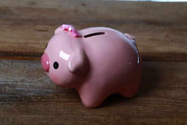 Moeda Dinheiro Porquinho Banco — Fotografia de Stock