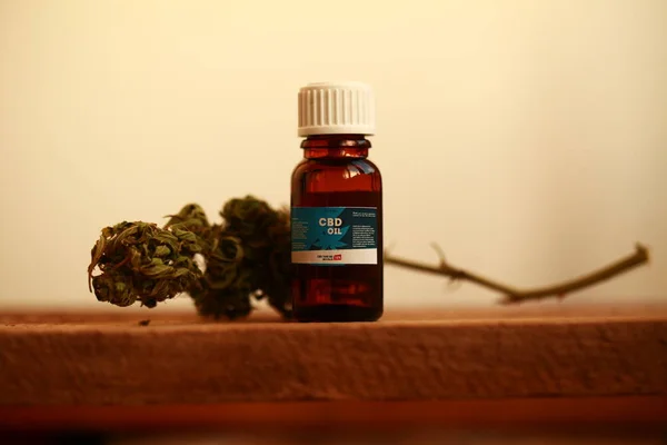 Aceite Cannabis Medicinal Cbd — Foto de Stock