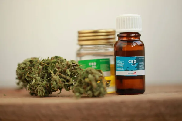 Aceite Cannabis Cbd Medicinal — Foto de Stock