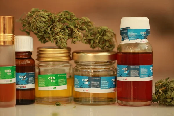 Cannabis Olie Cbd Medische — Stockfoto