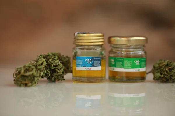 Orvosi Kannabisz Olaj Cbd — Stock Fotó