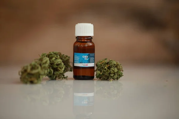 Cannabis Oil Cbd Hemp — Stock Photo, Image