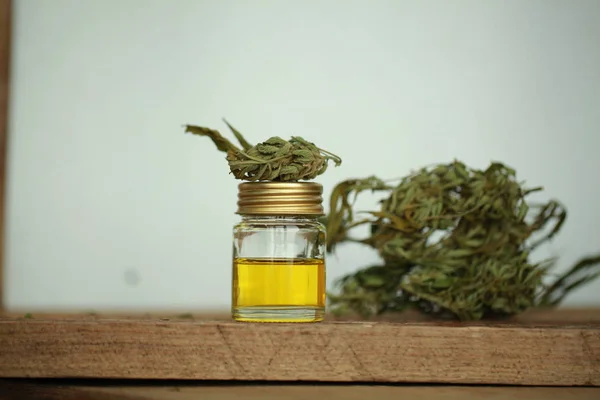 Aceite Cannabis Cbd Cáñamo — Foto de Stock