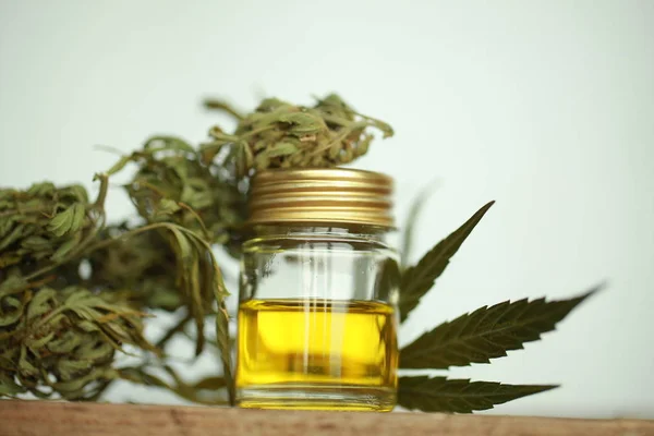 Aceite Cannabis Cbd Cáñamo — Foto de Stock