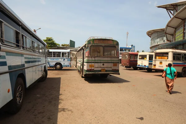 中环公共巴士总站 斯里兰卡 Negombo 2020年 — 图库照片