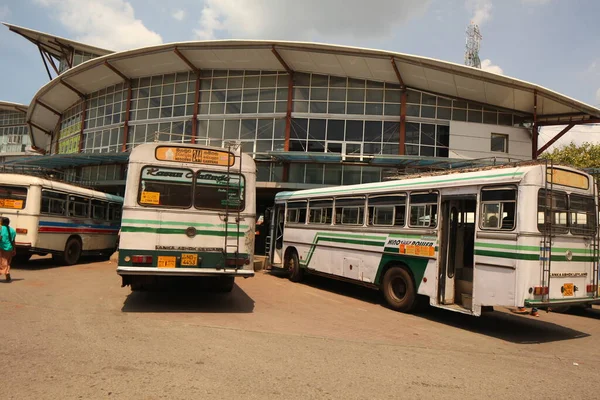 Openbaar Busstation Central City Sri Lanka Negombo 2020 — Stockfoto