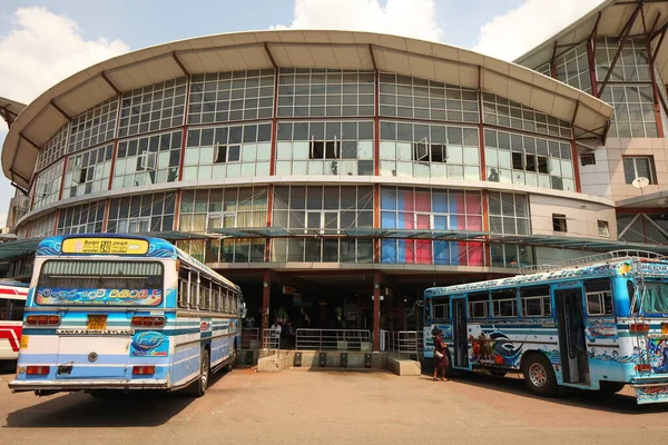 Estación Central Autobuses Públicos Sri Lanka Negombo 2020 — Foto de Stock