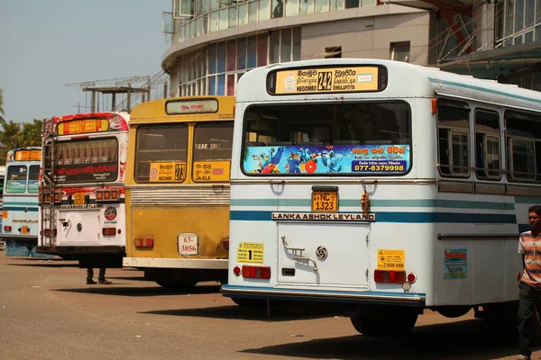 中环公共巴士总站 斯里兰卡 Negombo 2020年 — 图库照片