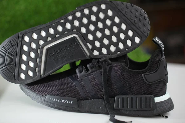 Zapatos Deportivos Negros Adidas Modelo Nmd Belarus Minsk 2020 —  Fotos de Stock