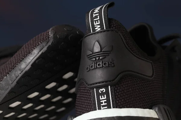 Černá Sportovní Obuv Adidas Model Nmd Belarus Minsk 2020 — Stock fotografie