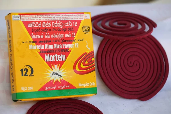Sri Lanka Hikkaduwa 2019 Plaques Fumée Pour Repousser Les Moustiques — Photo