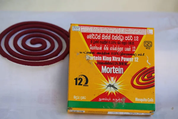 Sri Lanka Hikkaduwa 2019 Placas Humo Para Repeler Mosquitos Interiores — Foto de Stock