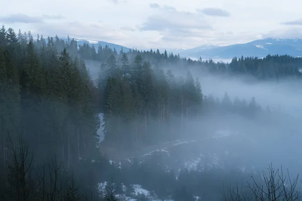 Paisagem de primavera nas montanhas — Fotografia de Stock