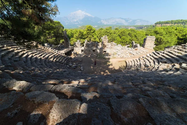 Ruinas de la ciudad de Phaselis, atracción turística de Turquía — Foto de Stock