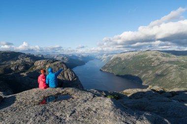 Panorama of Lysefjord, Norway clipart