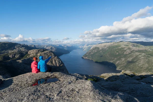 Panorama de Lysefjord, Noruega — Foto de Stock