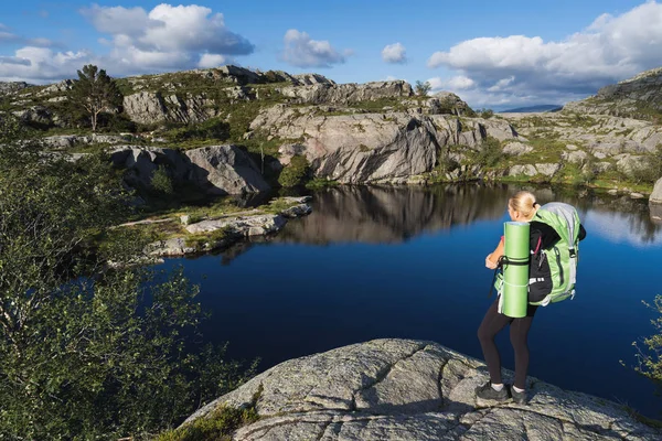 Cesta Preikestolen, Norsko — Stock fotografie