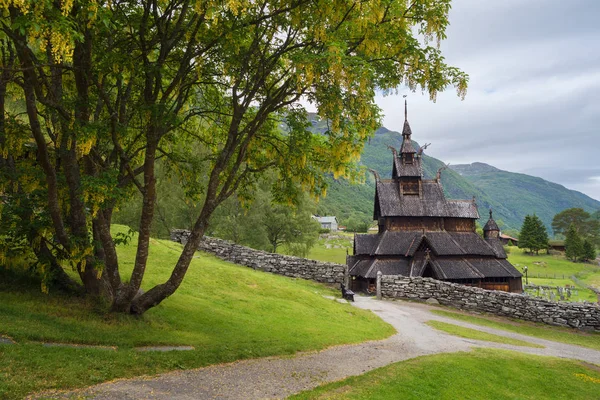 Staafkerk van Borgund, Noorwegen — Stockfoto