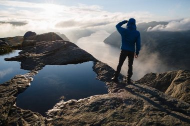 Panorama of Lysefjord, Norway clipart