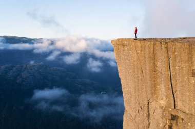 Preikestolen (Pulpit Rock) at Lysefjord, Norway clipart