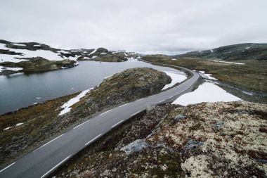 Bjorgavegen - Norveç'te dağ yolu