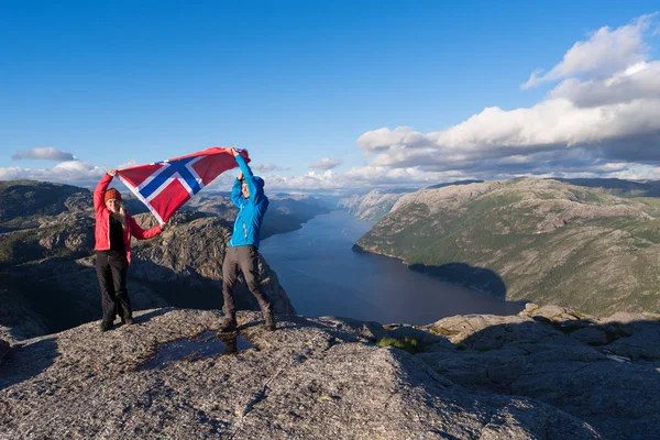 Lysefjordpanorama, Norwegen — Stockfoto