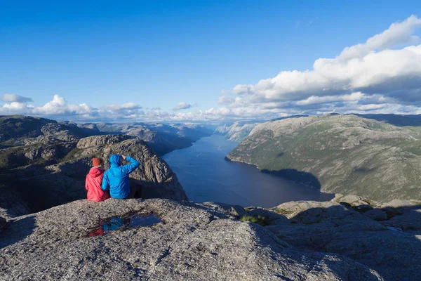 Panorama de Lysefjord, Noruega — Foto de Stock