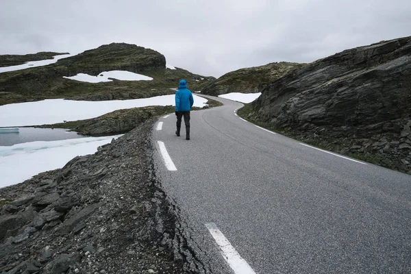 Norský Scenic Route Aurlandsfjellet — Stock fotografie
